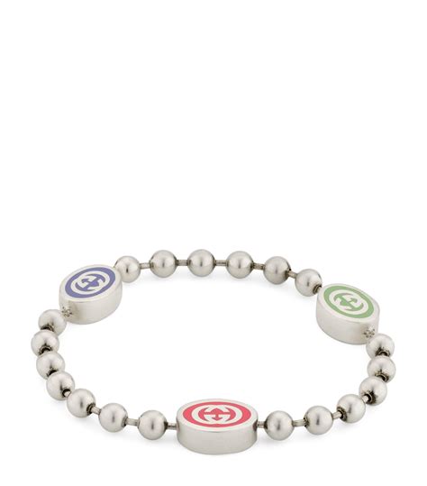 gucci gold link bracelet|Gucci Boule Silver T.